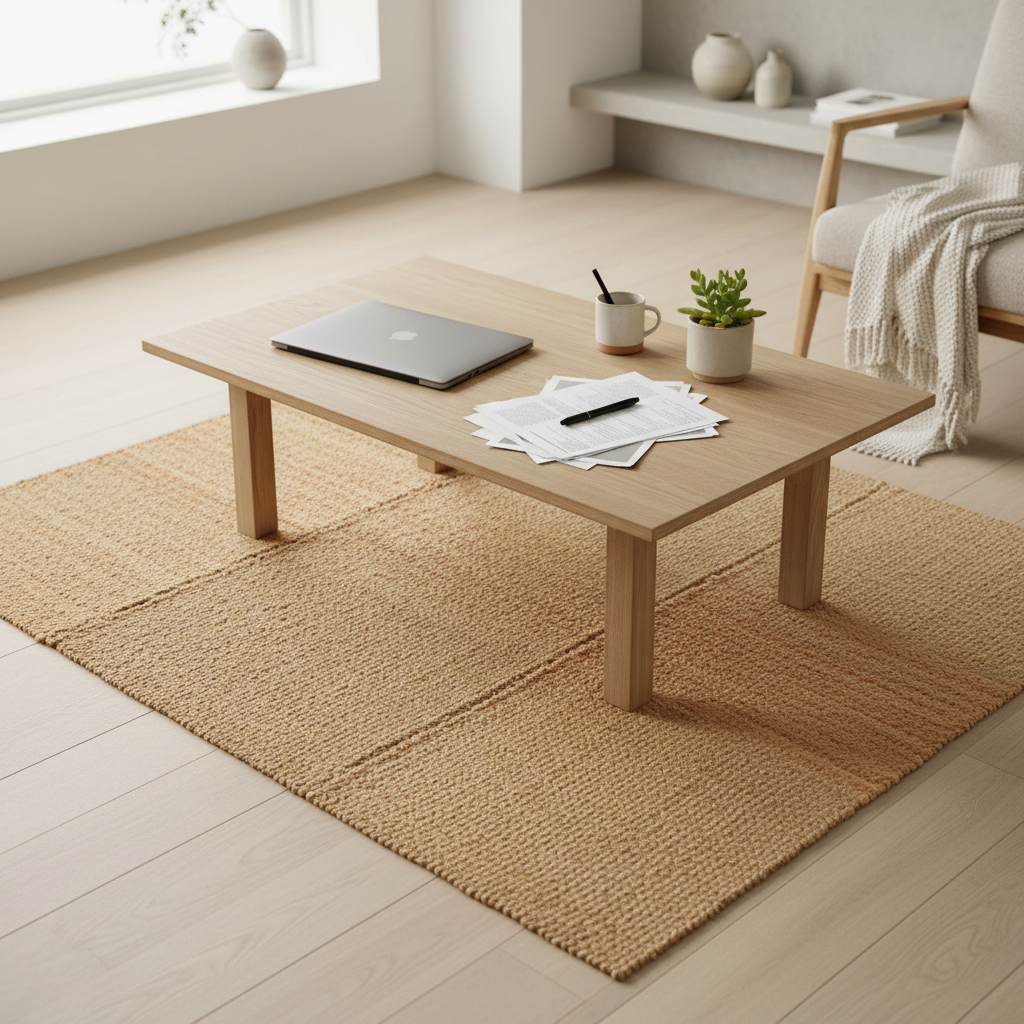 Paddle Field vloerkleed - naturel - 280x175 - Japandi setting