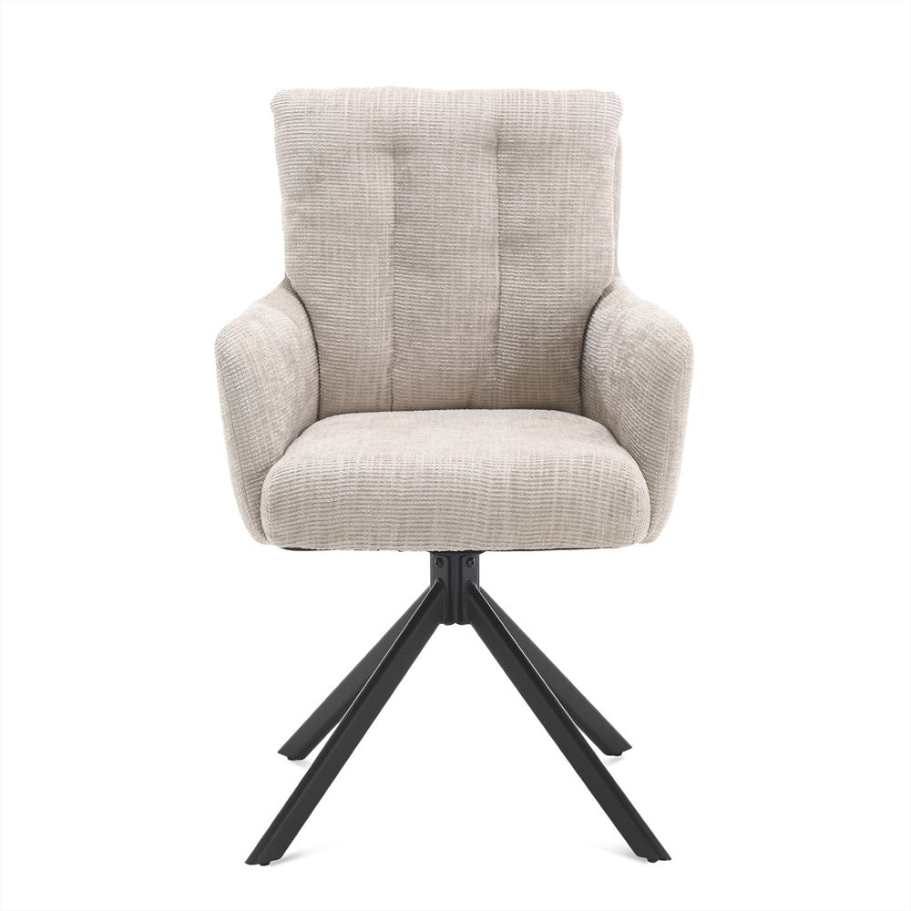 Eetkamerstoel Nobel Beige Toffee – Set van 2