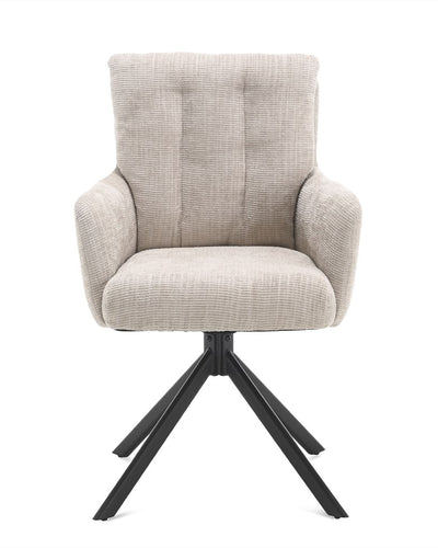 Eetkamerstoel Nobel Beige Toffee – Set van 2