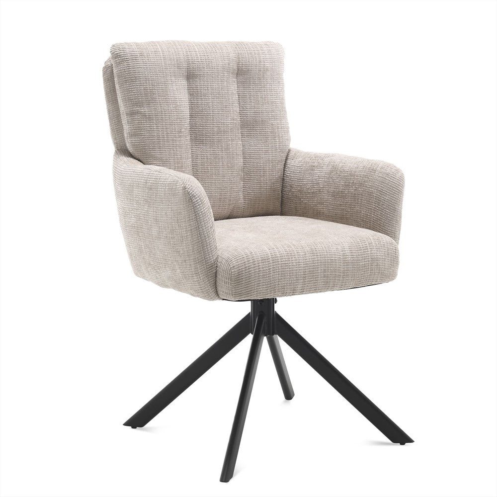 Eetkamerstoel Nobel Beige Toffee – Set van 2