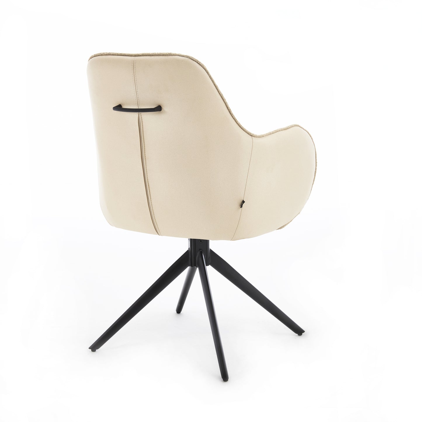 Eetkamerstoel Kyler – luxe statement stoel in beige & crème