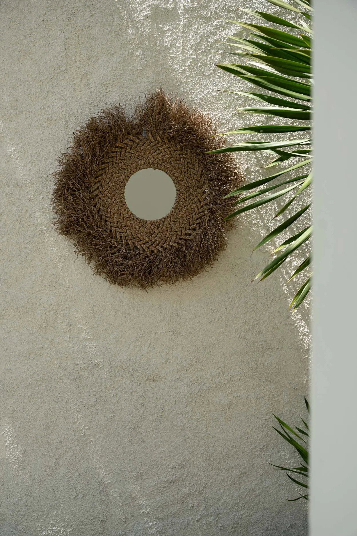 Waterhyacint Spiegel Naturel: De Tactiele Warmte voor Uw Woning.