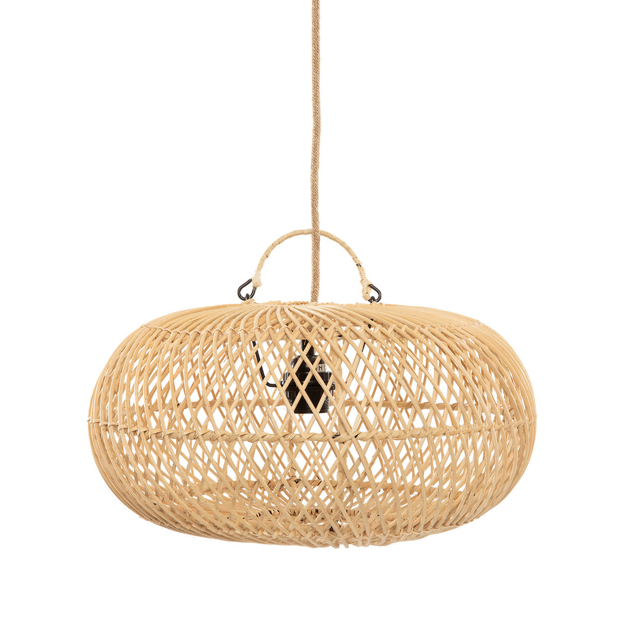 Wholly rotan hanglamp 40 cm – warm natuurlijk lichtspel