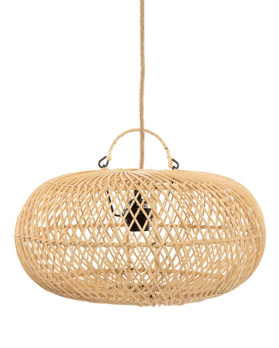 Wholly rotan hanglamp 40 cm – warm natuurlijk lichtspel