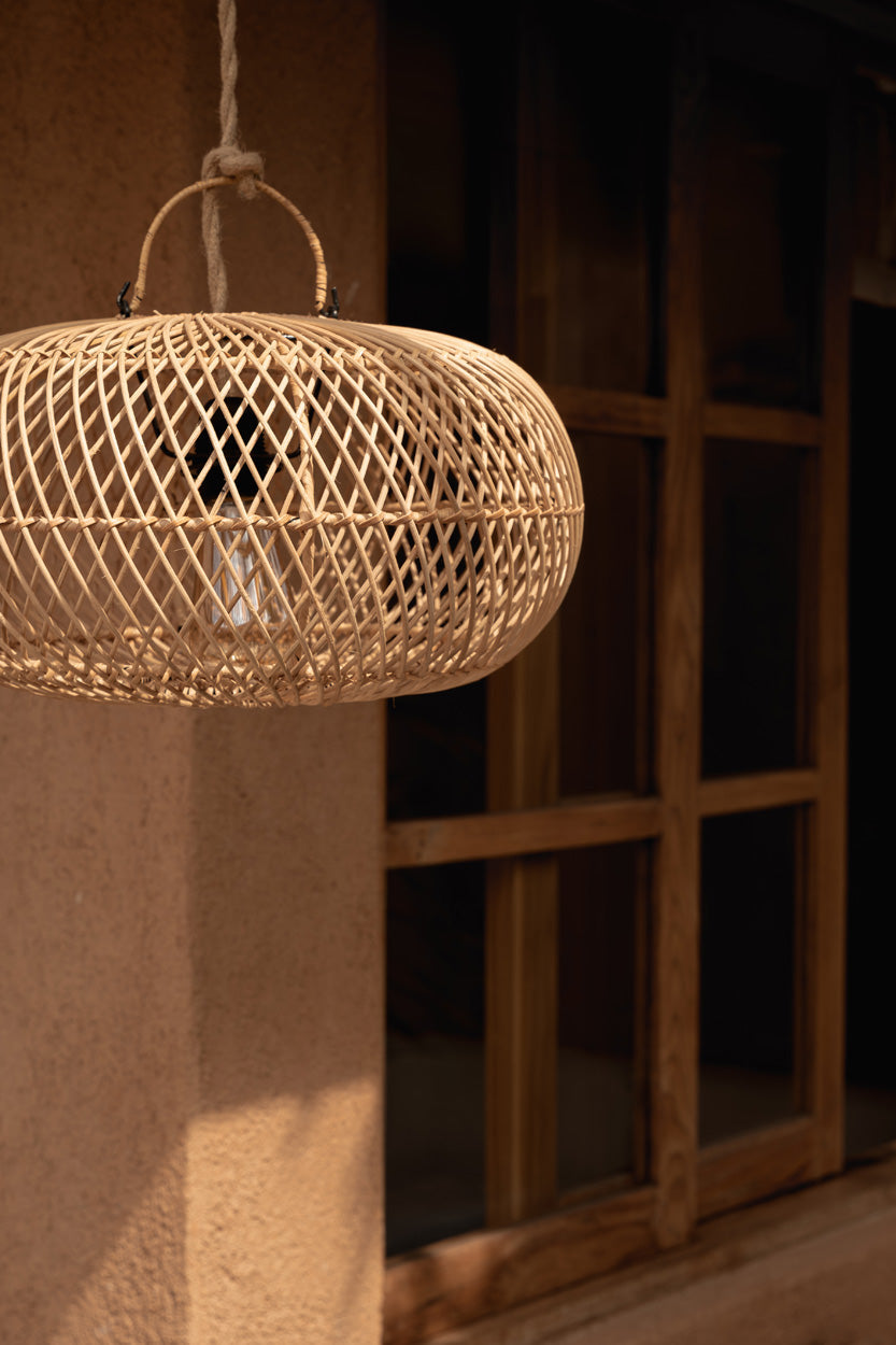 Wholly rotan hanglamp 40 cm – warm natuurlijk lichtspel