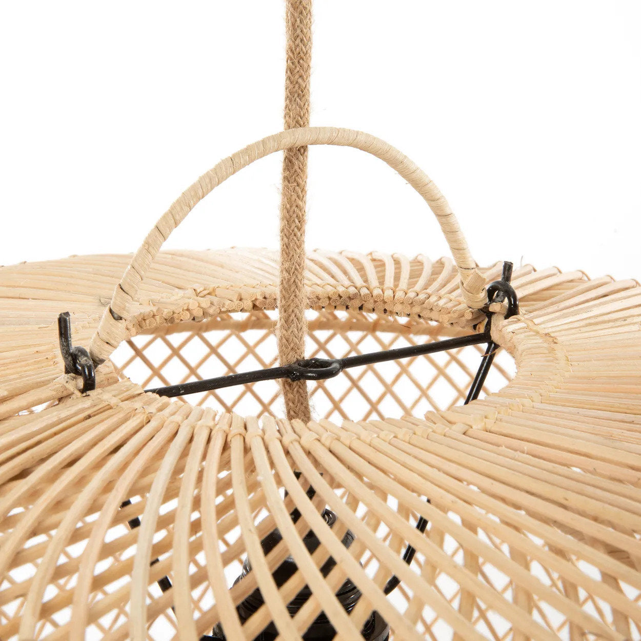 Wholly rotan hanglamp 40 cm – warm natuurlijk lichtspel