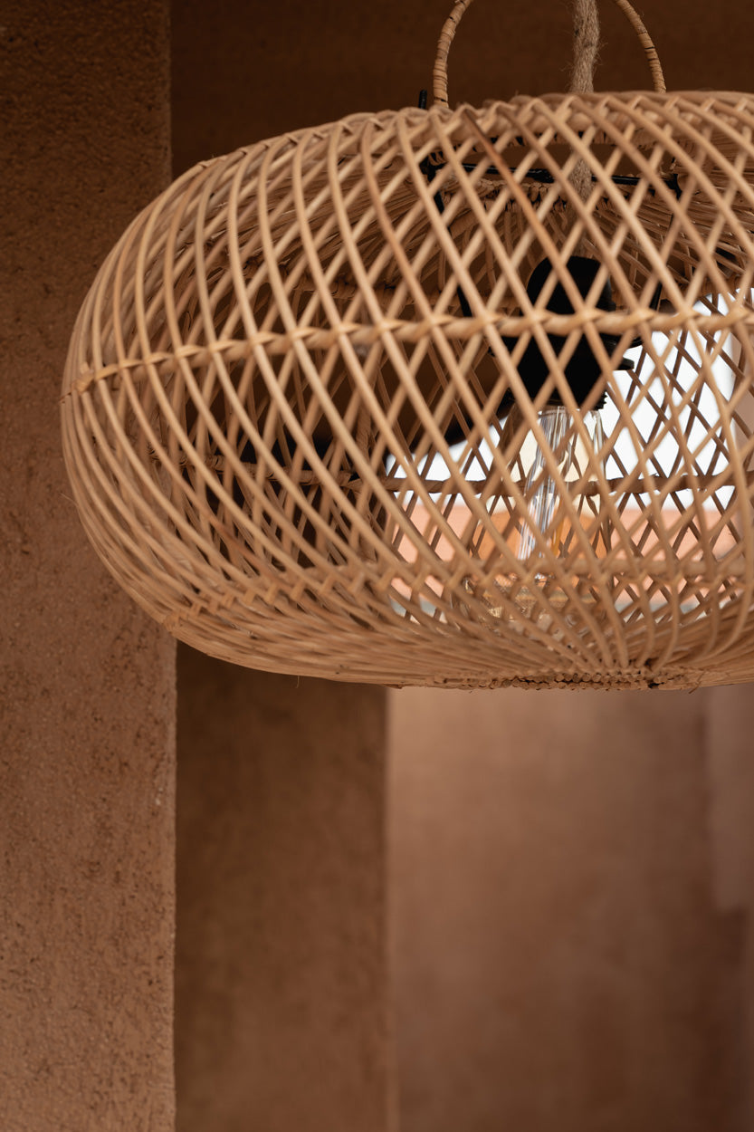 Wholly rotan hanglamp 40 cm – warm natuurlijk lichtspel