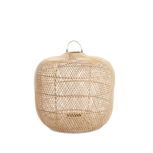 Batu Bolong hanglamp naturel – open geweven statement