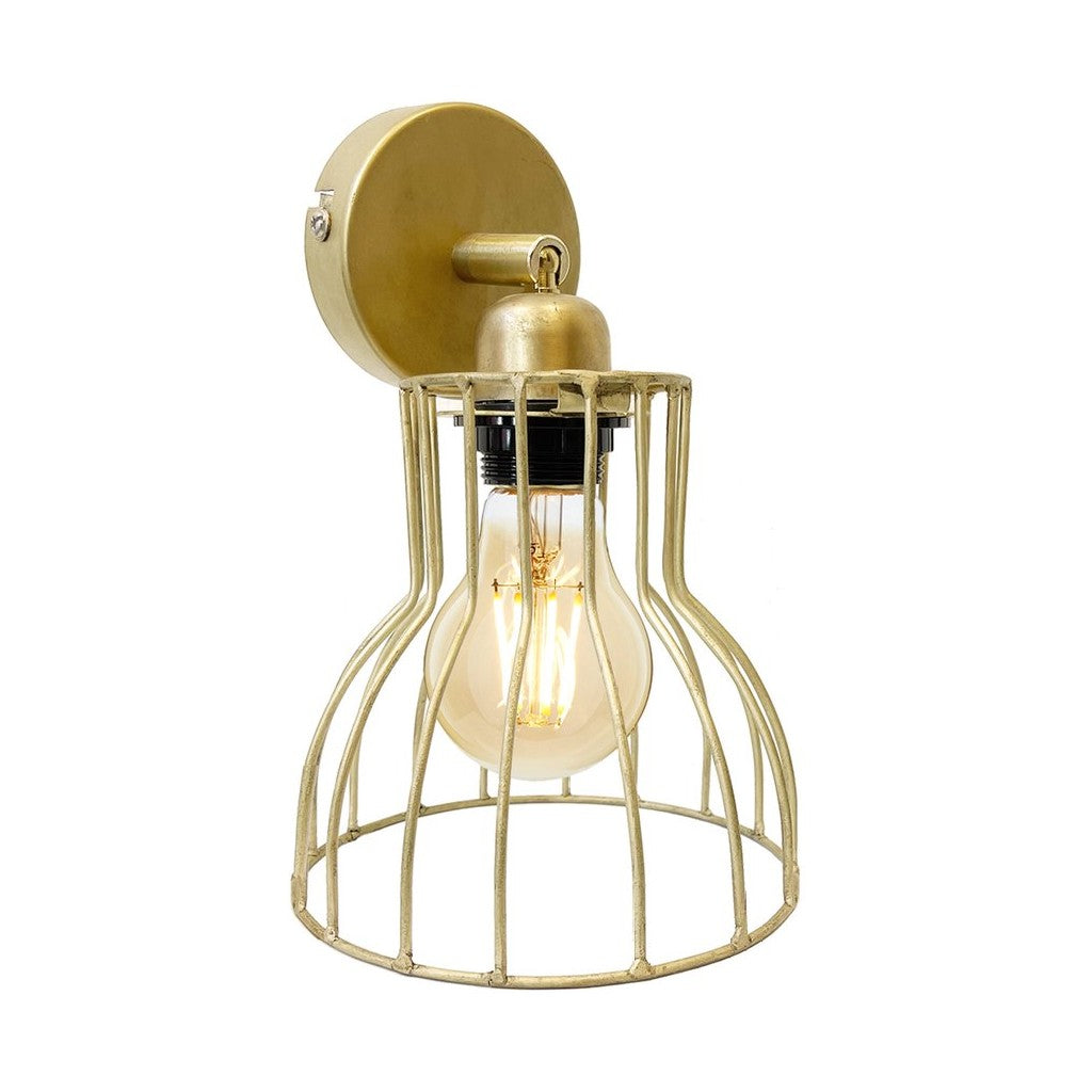 By Mooss wandlamp antiek brass of mat zwart – E27 wandspot