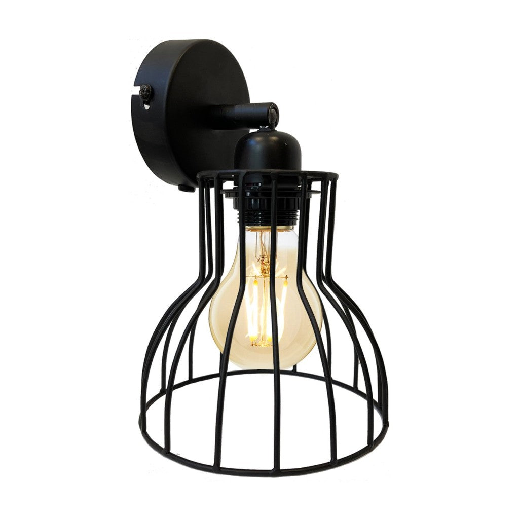 By Mooss wandlamp antiek brass of mat zwart – E27 wandspot