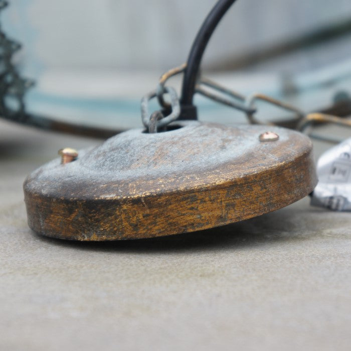 Hanglamp Tiemen antiek | Klassieke hanglamp met glas