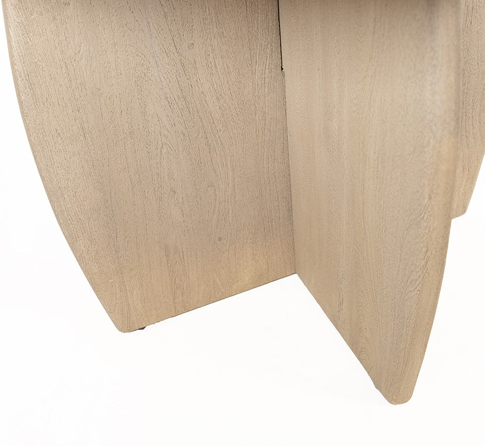 Salontafel Ø90, H40, verweerd acaciahout