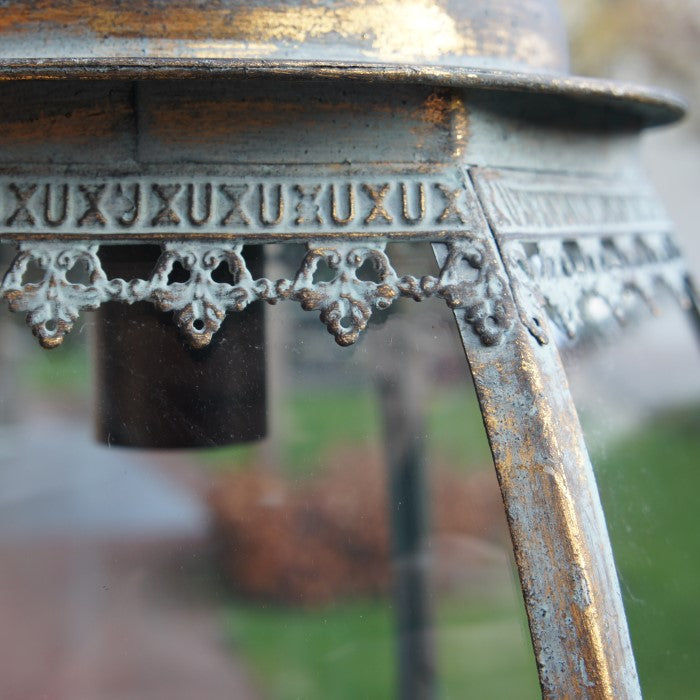 Hanglamp Tiemen antiek | Klassieke hanglamp met glas