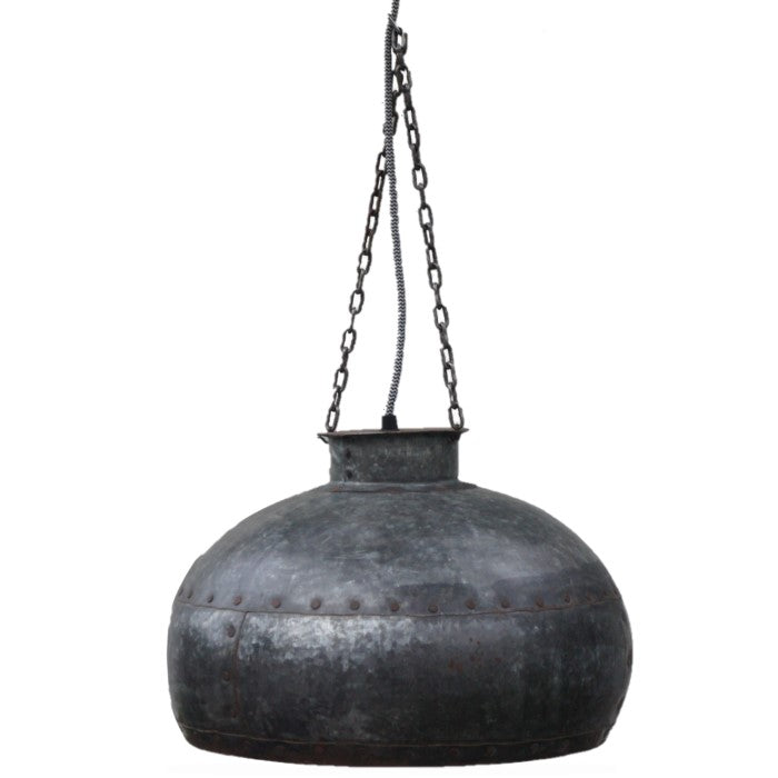 Industriële hanglamp plaatstaal – stoere metalen designlamp