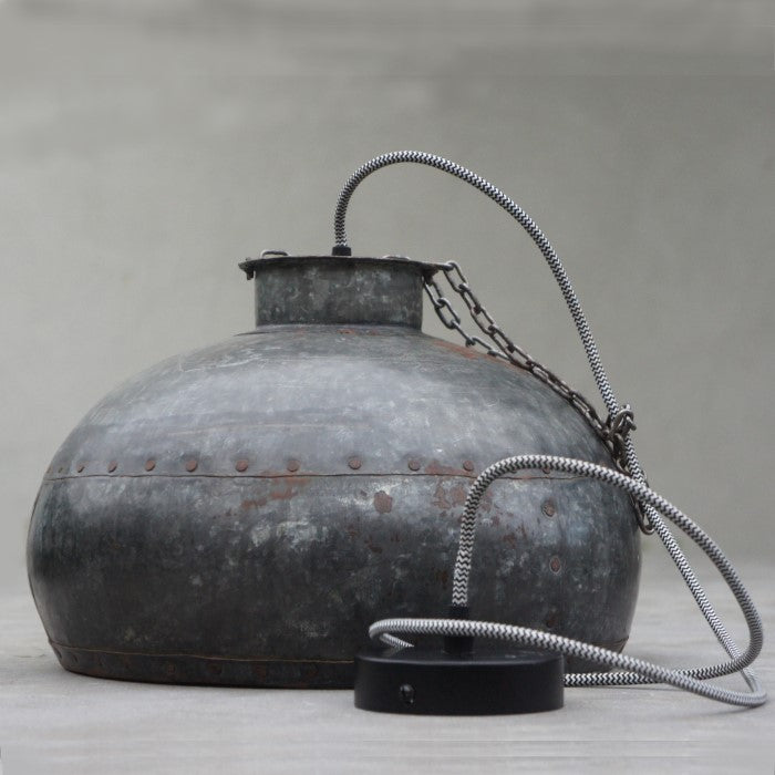 Industriële hanglamp plaatstaal – stoere metalen designlamp