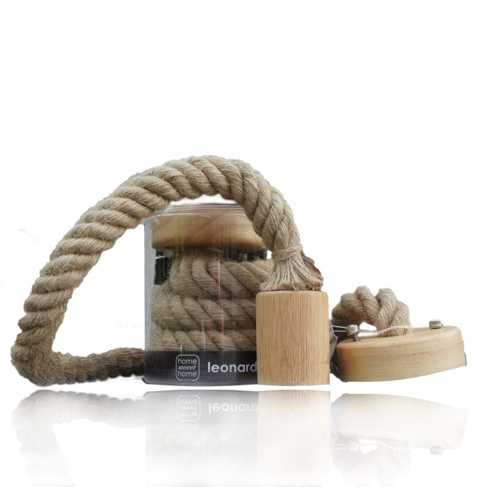 Rustieke touwlamp pendellamp Leonardo 115 – natuurlijke sfeerverlichting