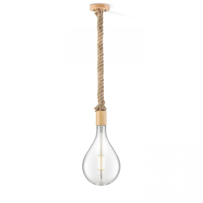 Rustieke touwlamp pendellamp Leonardo 115 – natuurlijke sfeerverlichting