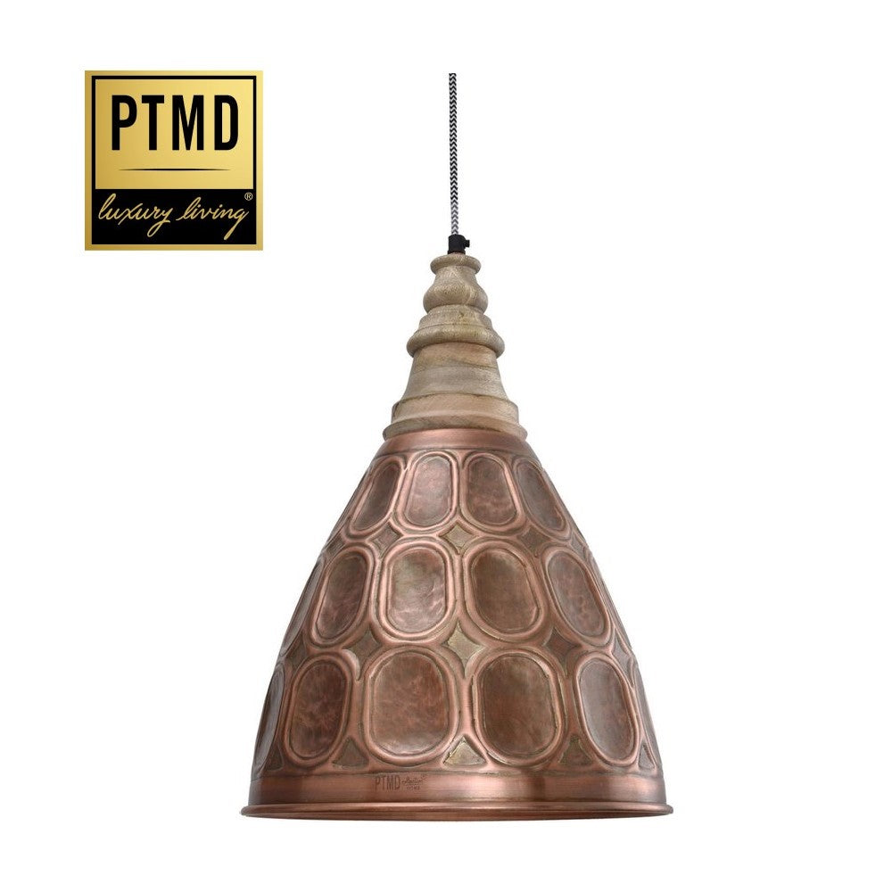 PTMD Danish Print Hanglamp Ø33 cm – Koper
