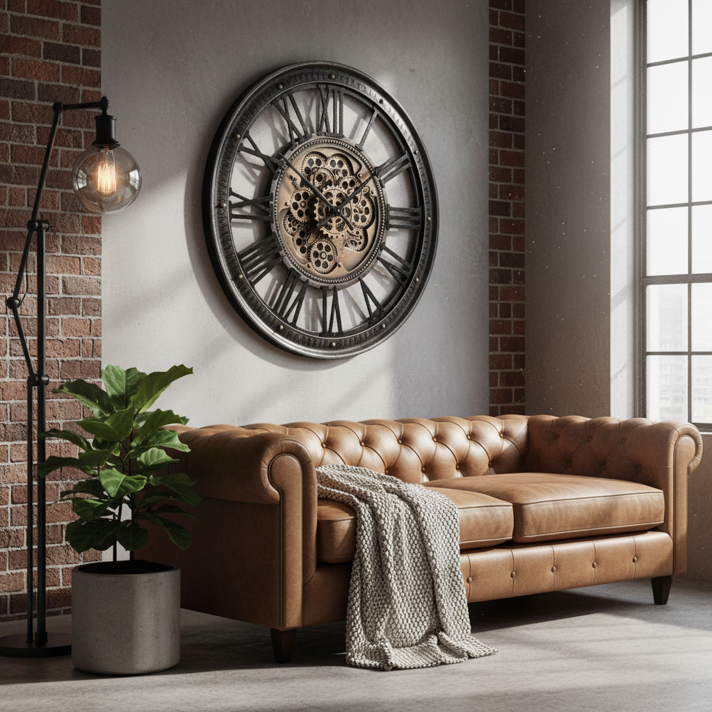 Radarklok California Metaal – Stoere Wandklok voor je Woonkamer - CustomAI setting