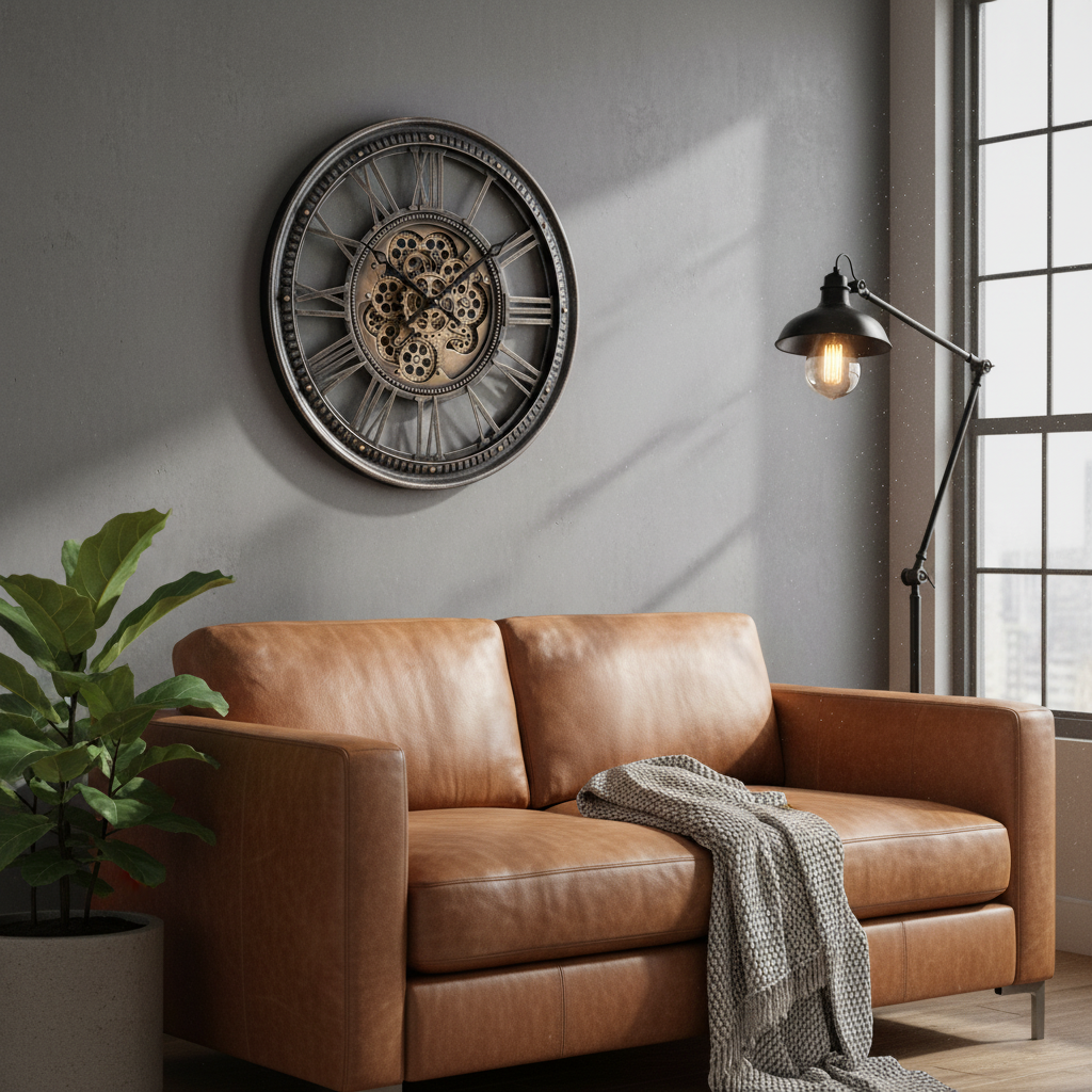 Radarklok California Metaal – Stoere Wandklok voor je Woonkamer - CustomAI setting