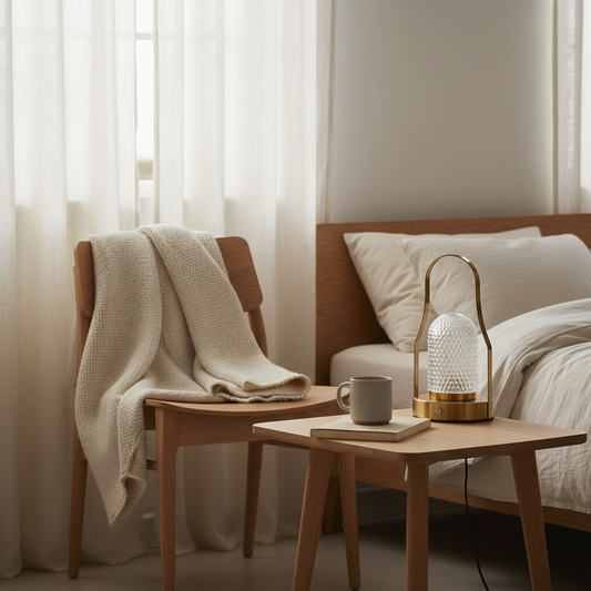 De Lampuccino LED-tafellamp - Japandi setting