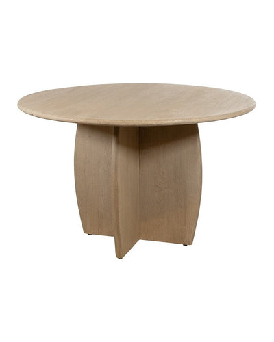 Eetkamertafel Ø120, acacia verweerd hout