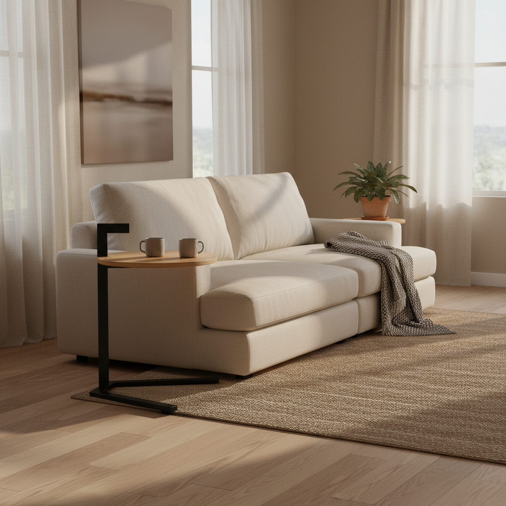 rimisa organische eiken bijzettafel naturel design sfeer 04