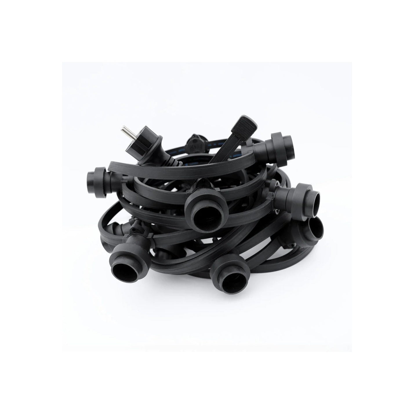 Zwarte Rubberen Prikkabel 20 Meter: Warme Gloed voor Buiten