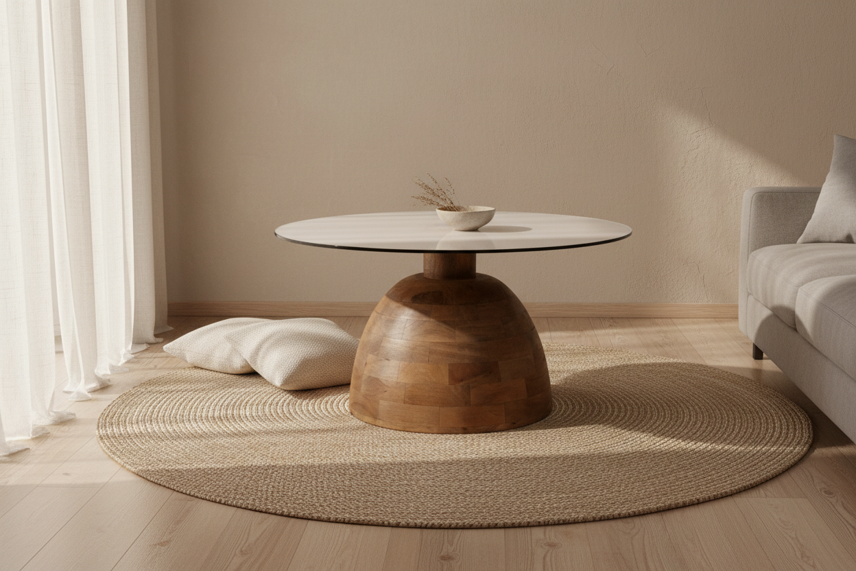 rimisa salontafel christian 78 mangohout rookglas sfeer 03