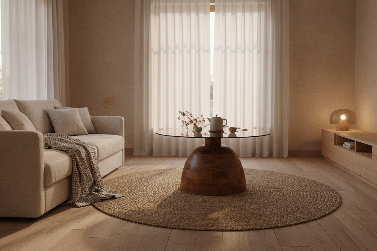 rimisa salontafel christian 78 mangohout rookglas sfeer 04