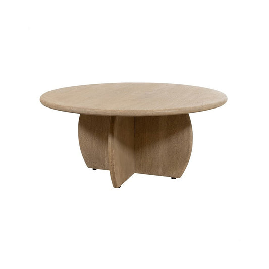 Salontafel Ø90, H40, verweerd acaciahout - Vrijstaand productbeeld Rimisa