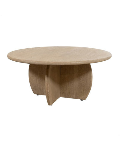Salontafel Ø90, H40, verweerd acaciahout