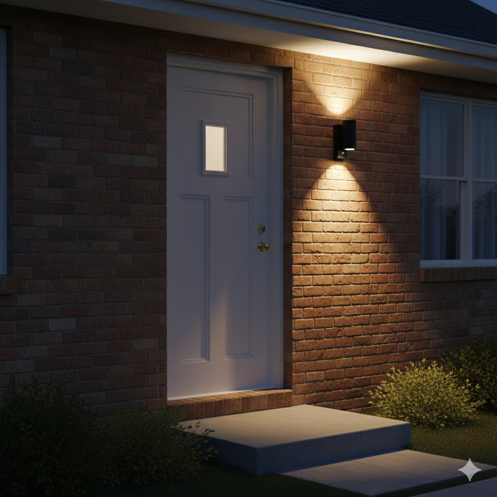 Buitenlamp Jelte met Bewegingssensor & Up-Down LED Licht