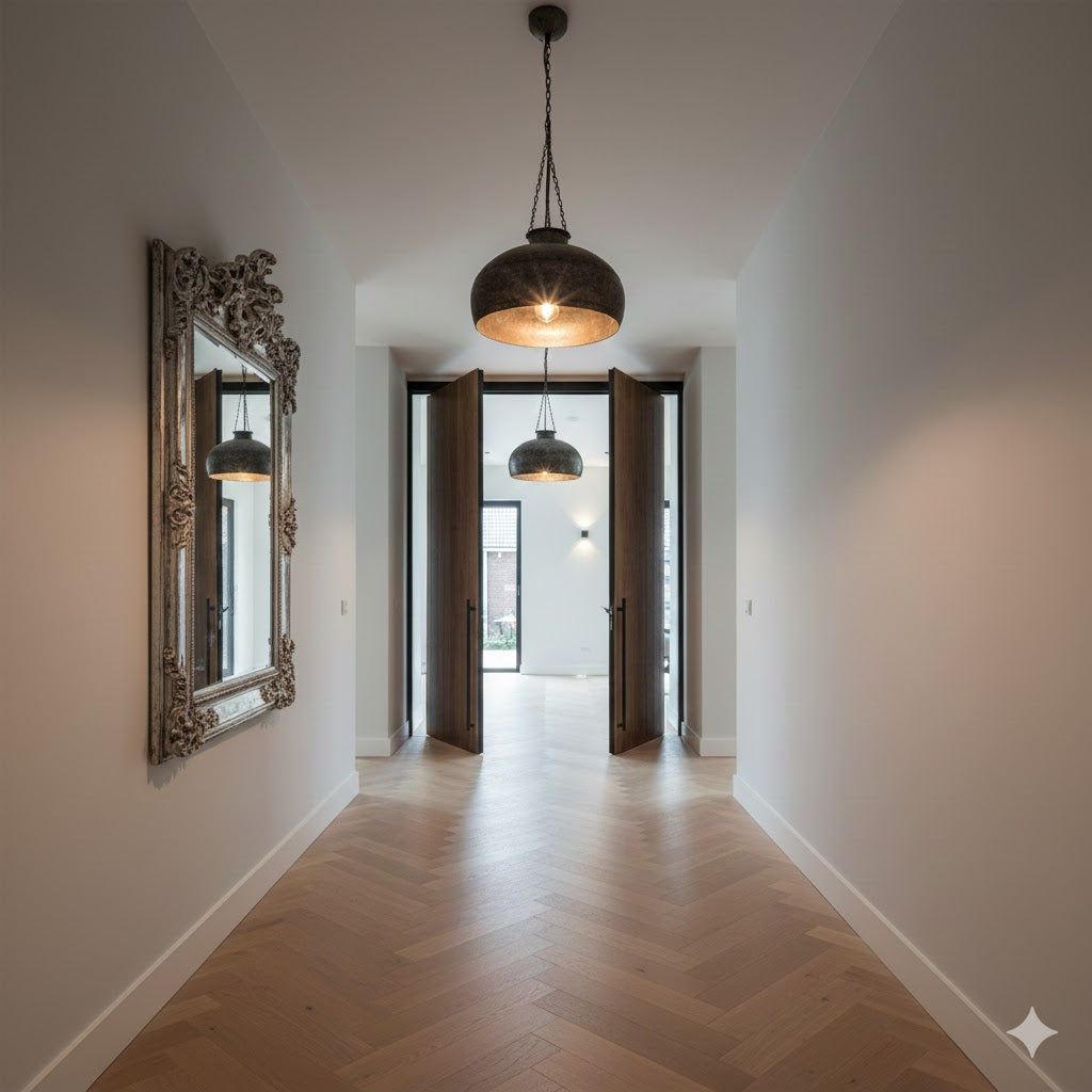 Industriële hanglamp plaatstaal – stoere metalen designlamp