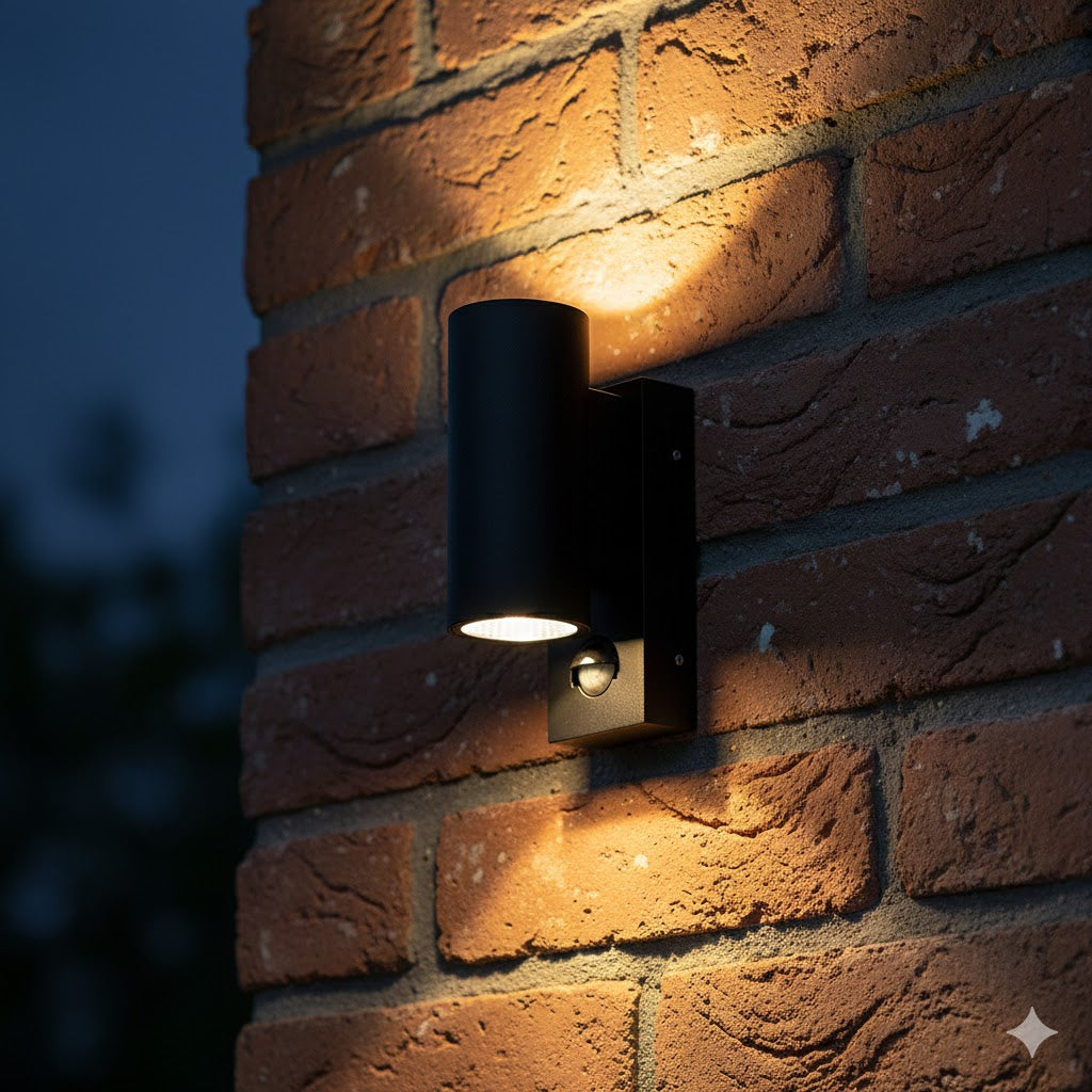Buitenlamp Jelte met Bewegingssensor & Up-Down LED Licht
