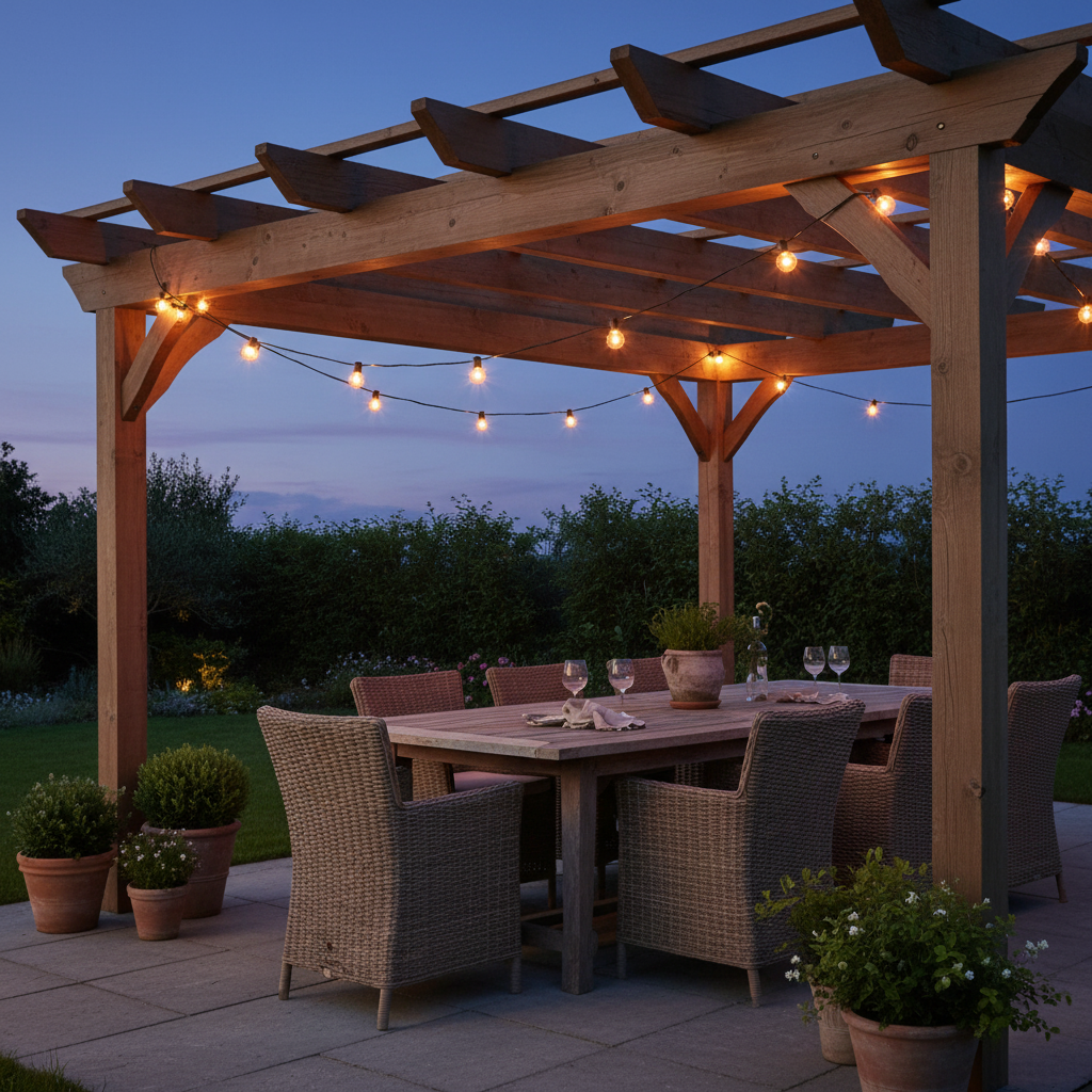 Zwarte Rubber Prikkabel 20M - Gezellige buitenverlichting - CustomAI setting