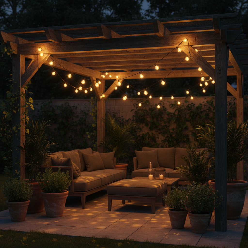 Zwarte Rubberen Prikkabel 20 Meter: Warme Gloed voor Buiten - CustomAI setting