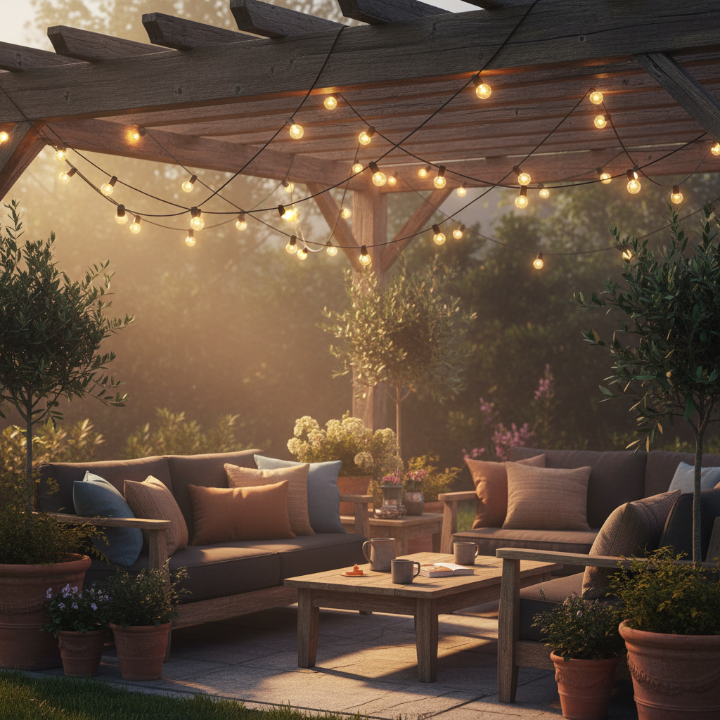 Zwarte Rubberen Prikkabel 20 Meter: Warme Gloed voor Buiten - CustomAI setting